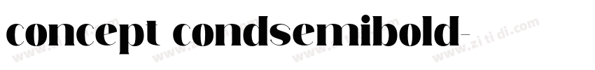 concept condsemibold字体转换